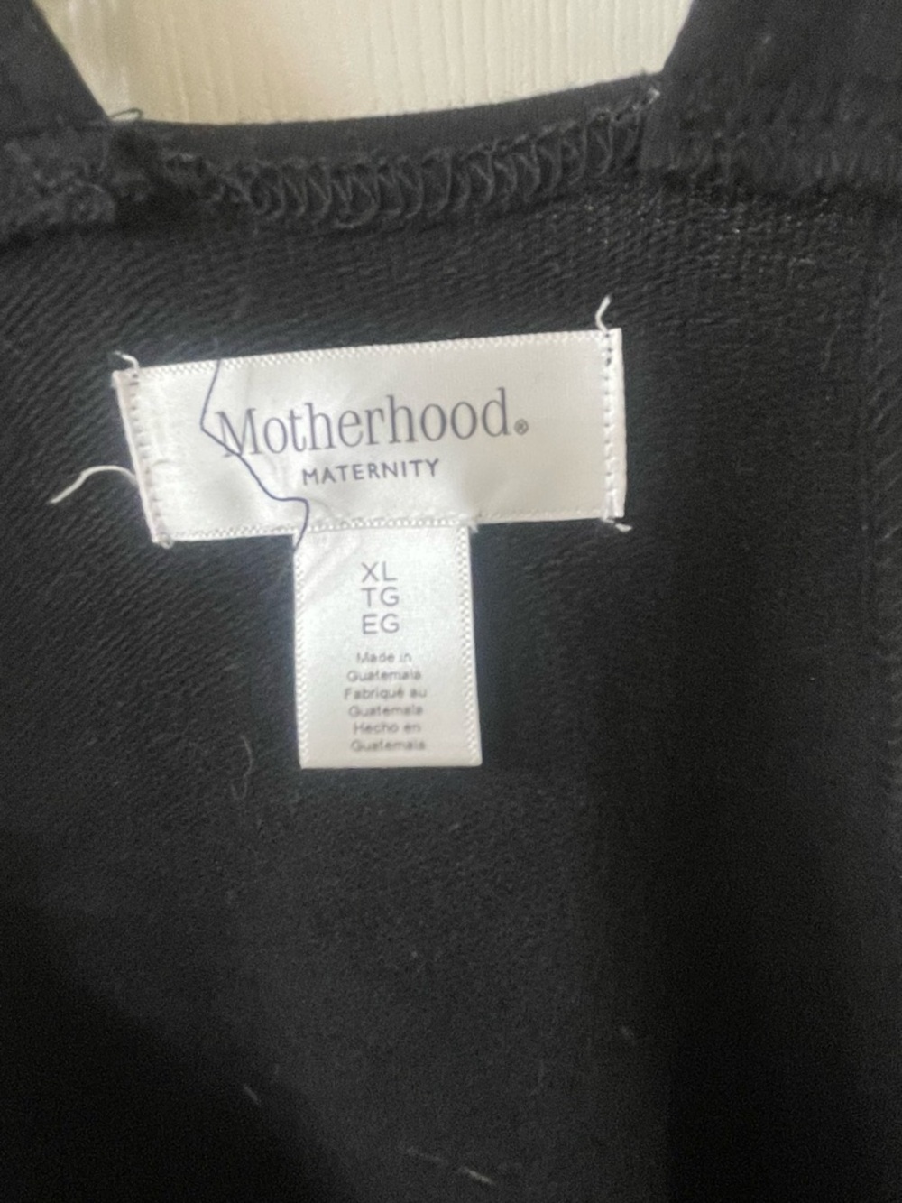 Motherhood Maternity Black short-alls with Stretch - Picture 3 of 3